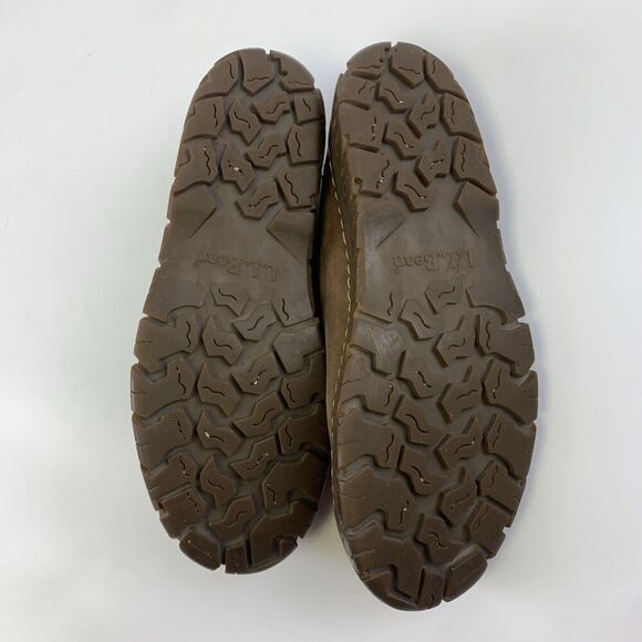 LL Bean Brown Leather Mule Slip On Round Toe Vintage Lug Sole Clog Womens 9 M - Picture 10 of 10